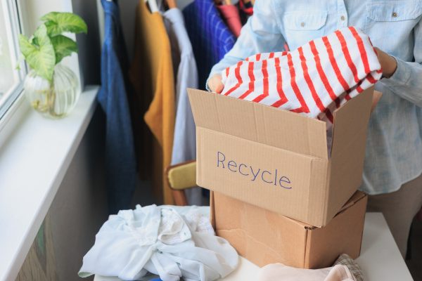 garbage sorting and eco friendly lifestyle. services for the collection and disposal of old things